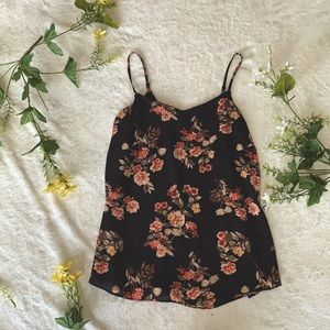 Floral spaghetti strap tank
